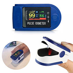 Пульсометр Пульсоксиметр оксиметром на палець для вимірювання пульсу сатурації кисню в крові бездротовий