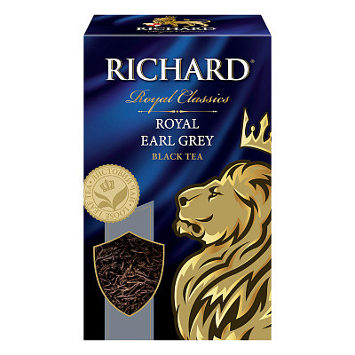 Чай черный Richard "Royal Earl Grey" черный ароматизированный листовой 90г