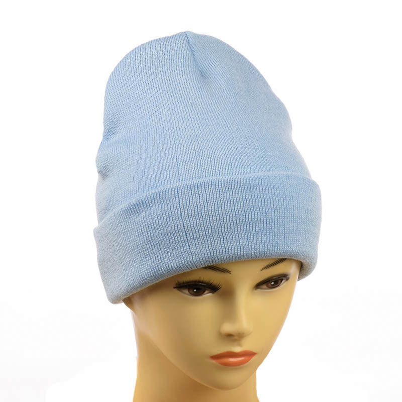 Шапка-лопата "New" без декора cвітло-блакитний