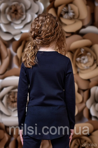 Кофта Зіронька 3056-2, 158 синій трикотаж, фото 2