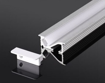 Профіль LEDTech врізний широкий анодований для світлодіодної стрічки. LT-201 9*24 мм. Преміум. Бічне світіння, фото 1