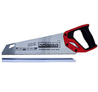 Ножовка по дереву 350 мм, каленный зуб 7-8 TPI, продольный и поперечный рез, HAISSER 102661 (40160)