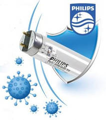 Лампа бактерицидна 30W люмінесцентна PHILIPS TUV 1SL/25 G13