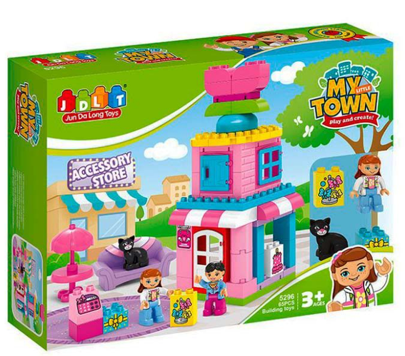 Купить Конструктор JDLT 5296 Магазин с аксессуарами и фигурками 65 ...
