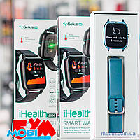 Смарт часы с термометром и пульсоксиметром Smart Watch Gelius Pro (IHEALTH 2020) /IP67/ Midnight Blue