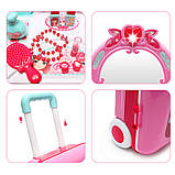 Набір дитячий трюмо валіза туалетний столик Набори салон краси для дівчаток в кейсі, фото 9
