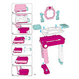 Набір дитячий трюмо валіза туалетний столик Набори салон краси для дівчаток в кейсі, фото 7