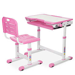 Дитяча парта M 3230 (2)-8, регулювання висоти, нахилу, регульований стільчик