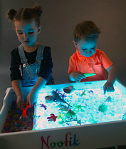 Детский световой стол-песочница Noofik(с одним карманом) для рисования песком и других творческих занятий