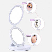 Косметическое зеркало,Складное зеркало с LED подсветкой для макияжа Large LED Mirror Eclipse Оригинальные фото