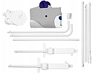 Захисна перегородка бар'єр для ліжка BABYPRO 180х65 см сіра, фото 6