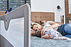 Захисна перегородка бар'єр для ліжка BABYPRO 180х65 см сіра, фото 10