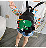 Дитячий рюкзак чорний із динозавром, фото 6
