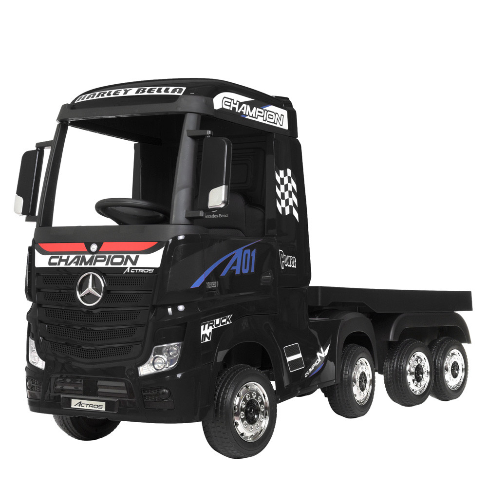 Детский электромобиль грузовик с прицепом Bambi Racer 4WD Мерседес M 4208EBLR-2(2) черный ** - фото 1 - id-p1303858958