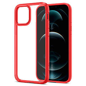 Чохол Spigen для iPhone 12/ 12 Pro - Hybrid Ultra, RED