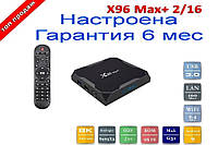 AV ТБ-приставка X96 Max + MAX Plus (2/16 Gb) + настроювання застосунків
