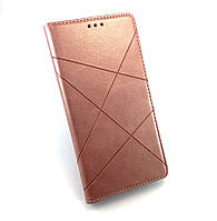 Чехол для Huawei Y6P книжка боковой с подставкой противоударный Avantis Business розовый