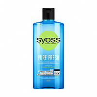 Мицеллярный шампунь Syoss Professional Performance Pure Fresh для нормальных и тонких волос, 440 мл