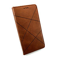 Чехол для Huawei Y5P книжка боковой с подставкой противоударный Avantis Business коричневый