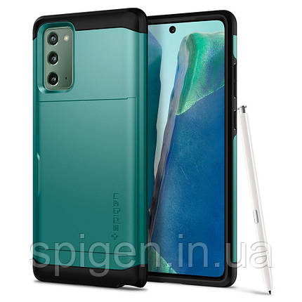 Чохол Spigen для Samsung Galaxy Note 20 - Tough Armor XP, Green, фото 1