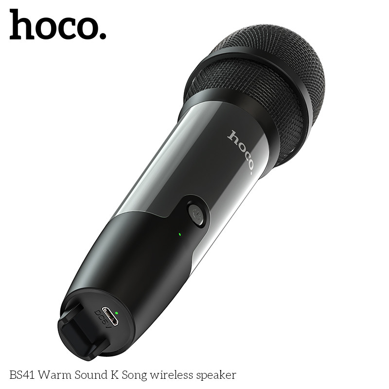 Акустика-караоке HOCO BS41 Warm Sound K Song беспроводная колонка с микрофоном - фото 5 - id-p1303916142