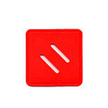 ПВХ нашивка Ромб на сумку та рюкзак гуртом, фото 4