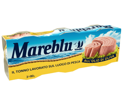 Тунець Mareblu Olio di Oliva 3 шт 240 г, фото 1