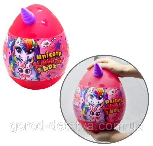 Набір креативного творчості Яйце Єдиноріг "Unicorn Surprise Box" USB-01-01 , 2 кольори