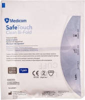 Перчатка хирургическая Safe-Touch Clean Bi-Fold Medicom (Сейф-Тач Клин Би-Фолд Медиком), 1 пара