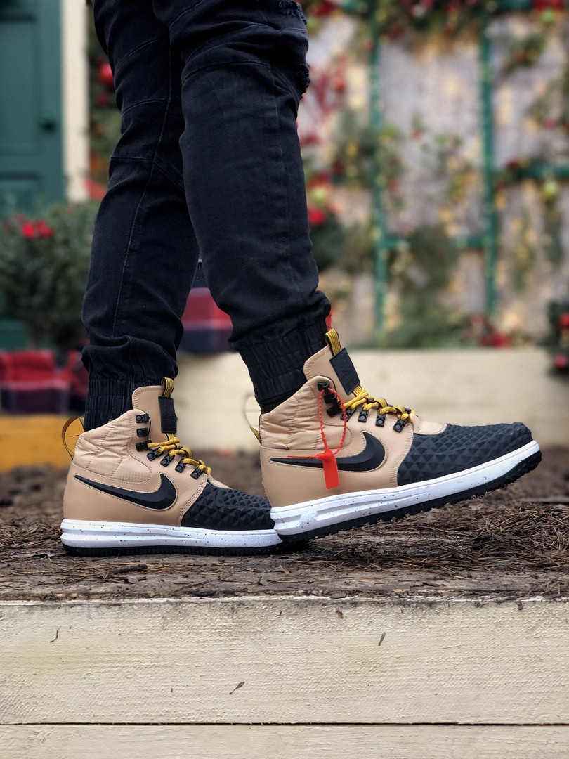 Кросівки чоловічі бежеві Nike Duckboot 17 (01578)