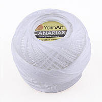 Пряжа Yarn Art Canarias 20гр - 203м (1000 Білий), Туреччина