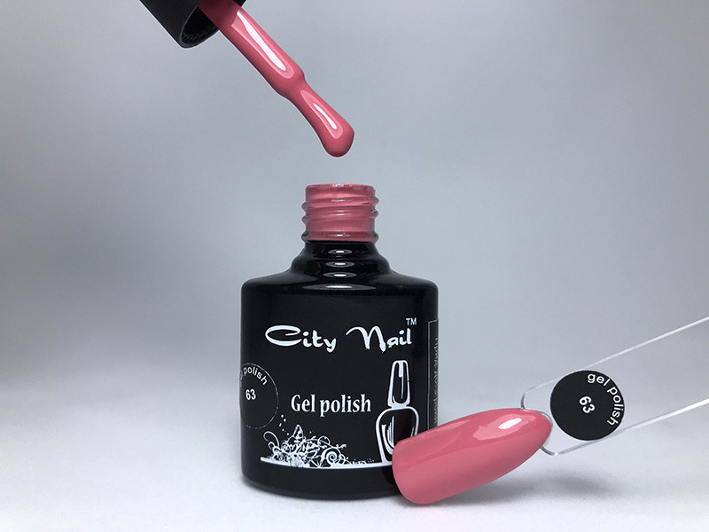 Гель Лак Брудно Рожевий CityNail №63
