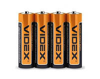 Батарейка VIDEX AA/R06 спайка 4шт