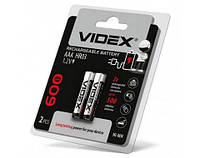 Аккумулятор VIDEX AAA/HR03 600mAh блистер 2шт