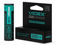 Аккумулятор VIDEX Li-ion 18650-P (с защитой) 3400mAh