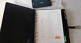 Щоденник блокнот бізнес-щоденник з флешкою 16 Гб і бездротовою зарядкою, Powerbank Чорний (2121), фото 6