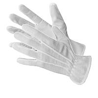 Рукавички білі для офіціантів, розмір "L" Польща на чоловічу руку