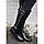 Високі з натуральної шкіри чоботи жіночі 36 розмір з хутром Woman's heel чорні на низькому ходу, фото 4