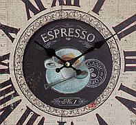 Настенные часы МДФ коричневые d34см Гранд Презент 1021691-2 эспрессо
