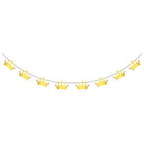 Гірлянда фігурна "Корони" золото