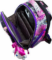 Рюкзак для дівчинки 1-4 клас шкільний ортопедичний набір смєнка і пенал Собачка DeLune 10-001, фото 3