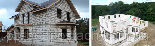 Процес будівництва будинку з газобетону