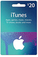 Подарочная карта iTunes Apple / App Store Gift Card на сумму 20 usd, US-регион