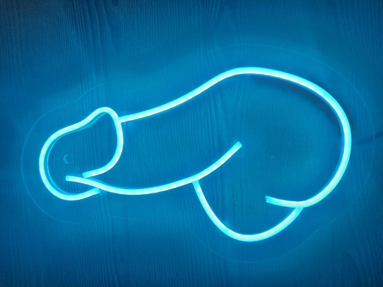 Неоновий банер з гнучкого неону PENIS 15х30см