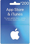 Подарункова карта iTunes Apple / App Store Gift Card на суму 200 usd, US-регіон