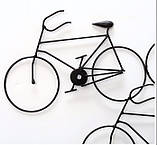 Настінна фігура Велосипеди з металу 76 см, фото 2
