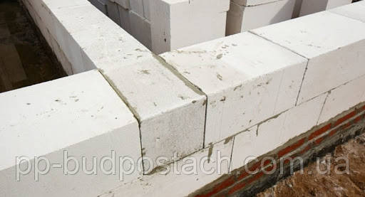 Кладка зовнішніх та внутрішніх стін з газобетонних блоків