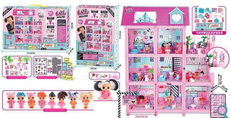 8366 Будиночок для ляльок маленьких в коробці, фото 2