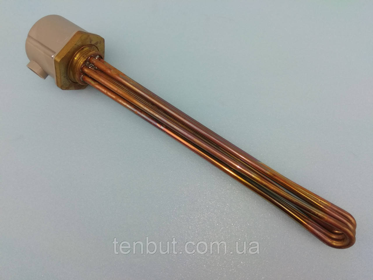 Блок тен мідний 7.5 кВт / 1.5" дюйма різьблення / 220-380 В. / 370 мм. довжина виробництво Італія THERMOWATT, фото 1