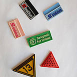 Шильди PVC і гумові лейби для сумок від виробника, фото 6